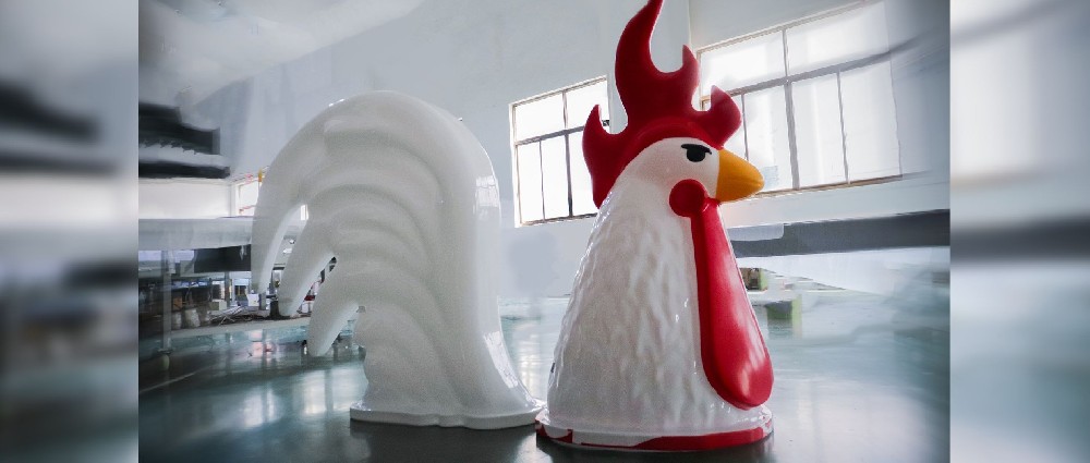 博邦項目案例—大型異型公雞造型制作